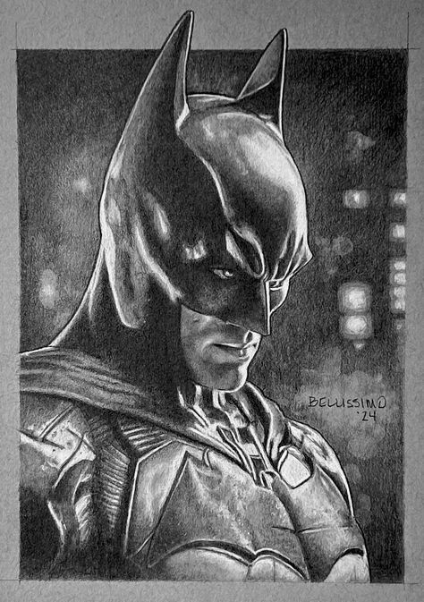 Batman Sketch Pencil, Batman Drawing Pencil, Bulls Wallpaper, Marvel Art Drawings, Batman Drawing, Drawing Realistic, Draw Realistic, Drawing Pencil, Comics Art