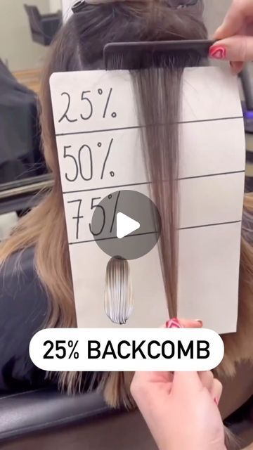 Foil Lovers on Instagram: "Choose your perfect Balayage with @anita_mcr_educator 👇

 The method of backcombing is essential in the balayage process to create a smooth and seamless appearance

Here’s how it works:
Less Backcomb (25%) = Bold & Bright Highlights (ideal for wanting a noticeable contrast)

Medium Backcomb (50%) = Blended & Sun-Kissed (creates a seamless transition between your natural hair and lighter pieces)

Heavy Backcomb (75%) = Subtle & Natural (perfect for a touch of dimension without harsh lines)

Remember: Backcombing requires a gentle touch to avoid breakage.

#balayage #haireducation #haireducator #hairstylistlife #lifeofahairstylist" Balayage Touch Up, Balayage Process, Perfect Balayage, Bright Highlights, Seamless Transition, Hair Stylist Life, Dark Skin Women, Gentle Touch, Sun Kissed