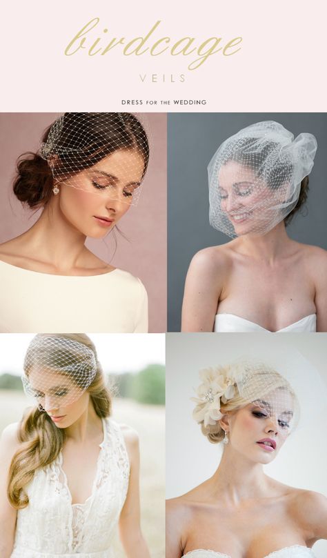 Birdcage Veils and Short Blusher Veils | Short Bridal Veils Short Wedding Veils, Veil Diy, Short Veils Bridal, Veil Short, Teal Wedding Colors, Wedding Hairstyles Videos, Cage Veil, Birdcage Veils, Wedding Veils Short