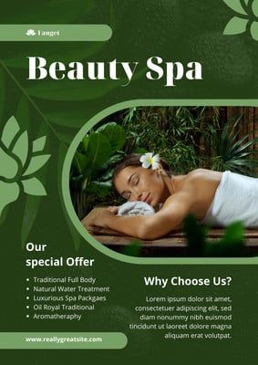 https://www.canva.com/templates/EAFNUAvWJg4-green-floral-beauty-spa-flyer/ Spa Promotion Ideas, Spa Flyer, Promotion Ideas, Marketing Ideas, Beauty Spa, Spa Day, Flyer Template, Promotion, Spa