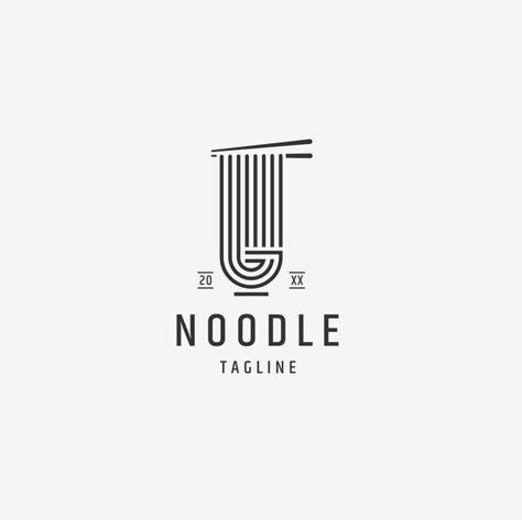 Noodle Logo Design Creative, Noodle Restaurant Logo, Japanese Restaurant Logo Design, Ramen Logo Design, Noodles Branding, Noodles Logo Design, Noodle Logo Design, Noodle Branding, Chinese Food Logo