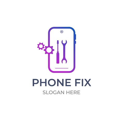 Mobile Repairing Logo, Mobile Repairing Shop Design, Mobile Service Logo, Mobile Logo Design, Phone Repair Logo, Wordpress Template Design, Logo Ig, Repair Mobile, Mobile Phone Logo