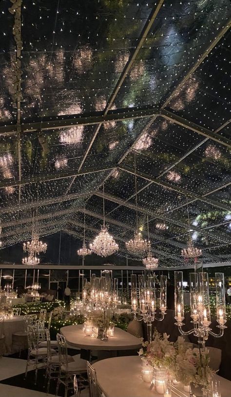 Dream Wedding Reception, Starry Night Wedding, Dream Wedding Decorations, Wedding Planning Decor, Dream Wedding Venues, Wedding Vision Board, Wedding Tent, Wedding Decor Style, Night Wedding