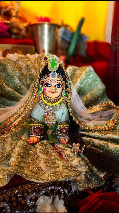 Bal Radha Rani, Agrasen Jayanti, Baby Radha Krishna Images, Krishna Image, God Venkateswara Images Hd Wallpaper, Durga Mantra, Janmashtami Decoration, Bal Gopal, Laddu Gopal Dresses