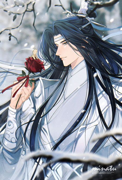 Lan Wang Ji Anime Paper, Lan Wangji, Handsome Prince, The Grandmaster, Beautiful Fantasy Art, Handsome Anime, Pretty Art, Beautiful Pictures, Anime Boy