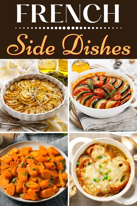 French Party Recipes, French Vegetable Side Dishes, Easy French Dishes, French Dishes Easy, French Food Recipes Lunch, French Easy Recipes, French Side Dishes Traditional, French Main Dishes, French Vegetable Recipes