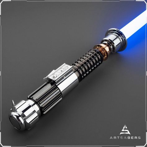 Lightsaber Obi Wan, Obi Wan Kenobi Lightsaber, Obi Wan Lightsaber, Lightsaber Design, Star Wars Light, Lightsaber Hilt, Star Wars Trilogy, Star Wars Light Saber, Jedi Master