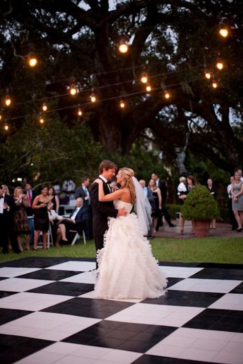 Outdoor Dance Floors, Romantic Backyard, Wedding Backyard Reception, Backyard Reception, Dance Floor Wedding, Bridal Guide, Wedding Costs, Southern Weddings, Wedding Dance