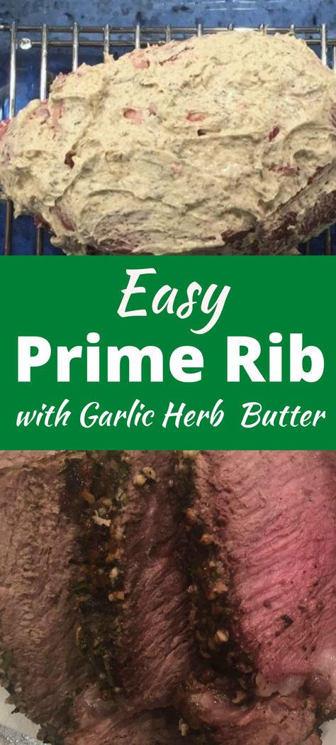 Best Prime Rib Recipe Ever Christmas Dinners, Garlic Butter Crusted Prime Rib Roast, Prime Rib Medium Well, Prime Beef Roast, Prime Rib Roast Marinade, Prime Rib Crust Recipe, Buttered Prime Rib Recipe, Smoked Prime Rib With Garlic Herb Compound Butter, Smoked Garlic Butter Crusted Prime Rib