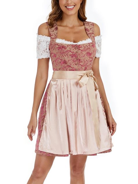 PRICES MAY VARY. Materials: The Oktoberfest Dirndl Dress used high-quality fabrics, ensuring durability and comfort for you Design: 3 Piece set, the Dirndl dress comes with a matching apron, classic blouse top, providing you with a complete oktoberfest outfit in one purchase Features: The German Dirndl Dress intricate embroidery, lace, and other embellishments, offering a flattering silhouette for women of all body shapes that add to the dress's charm and elegance when you wear it Occasions: The Diy Dirndl, German Dirndl Dress, Drindl Dress, German Dress Dirndl, German Oktoberfest, Oktoberfest Costume, Classic Blouse, Oktoberfest Outfit, Dirndl Dress