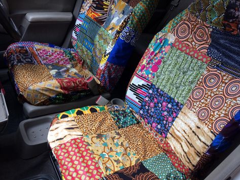 Car Seat covers Quilt Car Seat Cover, Boho Seat Covers Car, Boho Seat Covers, Car Seat Belt Cover, Blanket Seat Covers, Diy Car Seat Cover, Boho Seating, Happy Glamper, Hippie Car