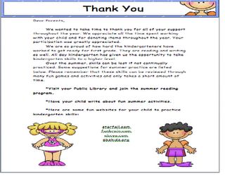 Thank you letter to parents Preschool Graduation Speech, Teacher Thank You Letter, Informal Letter, Parents Letters, Letter To Students, Math Expressions, Report Cards, 1st Grade Writing, Multiple Personality