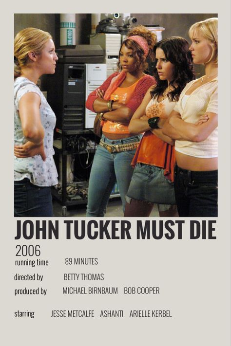 Summer Movies List, Serial Cheater, John Tucker Must Die, Summer Movies, John Tucker, Movie Journal, Movies To Watch Teenagers, Jesse Metcalfe, Iconic Movie Posters