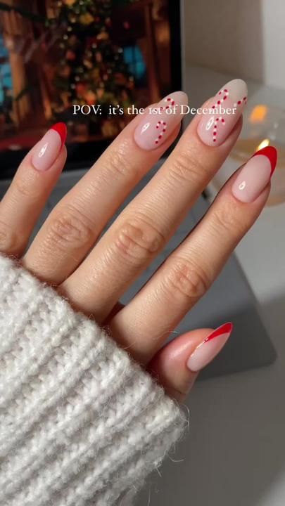 Candy Cane Nails, Christmas Gel Nails, Thanksgiving Nails, Blue Nail, Festival Nails, New Year's Nails, Xmas Nails, Short Acrylic Nails, Cute Acrylic Nails