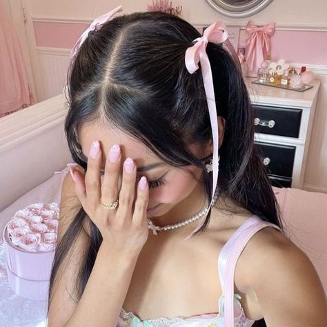 A Girl, My Blog, Ribbon, The World, Music, Hair, Pink