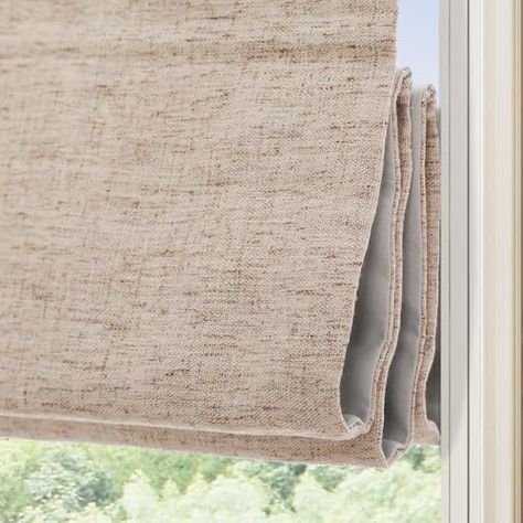 Cordless Window Shades, Fabric Window Shades, Blackout Roman Blinds, Linen Roman Shades, Shades For Windows, Fabric Roman Shades, Cordless Roman Shades, Doors Kitchen, Kitchen Windows