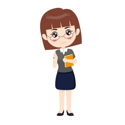 Teacher Drawing Cartoon, Teacher Drawing, Girls Teacher, Teacher Cartoon, Teacher Wear, Png Images Free, Drawing Png, Female Teacher, Girl Drawings