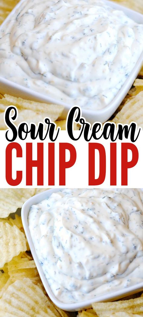 Sour Cream Chip Dip, Homemade Chip Dip, Chip Dip Recipe, Easy Chip Dip, Best Chip Dip, Sour Cream Dip Recipes, Sour Cream Chips, Dip For Potato Chips, Chip Dip Recipes