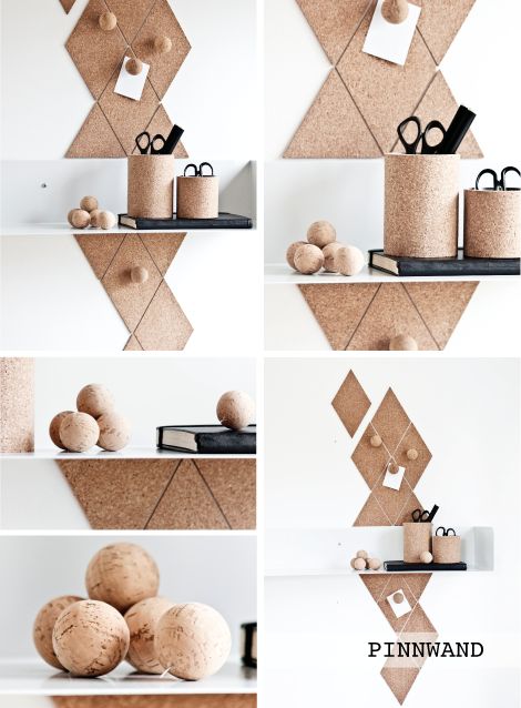 Diy Decoracion, Diy Wand, Cork Diy, Diy Basket, Bookshelves Diy, Cork Crafts, Diy Interior, Memo Board, Diy Organization