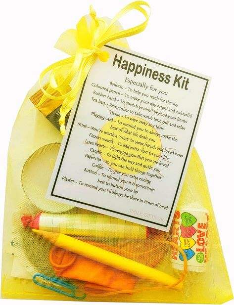 Happiness Survival Kit Cheer Up Gift (Great mini novelty happiness gift to cheer up a friend or loved one) : Amazon.co.uk: Toys & Games To Cheer Up A Friend, Cheer Up A Friend, Survival Kit Gifts, Smile Gift, Cheer Up Gifts, Happy Gifts, One Candle, Sky Color, Uk Gifts