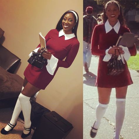 🌻Tisha Noel🌻 on Instagram: “Well it’s only right to dress up using my favorite movie but not as the clichè outfit. CLUELESS ! #dionnedavenport #cluelessmovie…” #halloweencostume #cluelesscostume #dionnedavenport Dionne Clueless Outfits, Dionne Clueless, Clueless Costume, Clueless Movie, Dorothy Dandridge, Clueless Outfits, Favorite Movie, Clueless, Dress To Impress