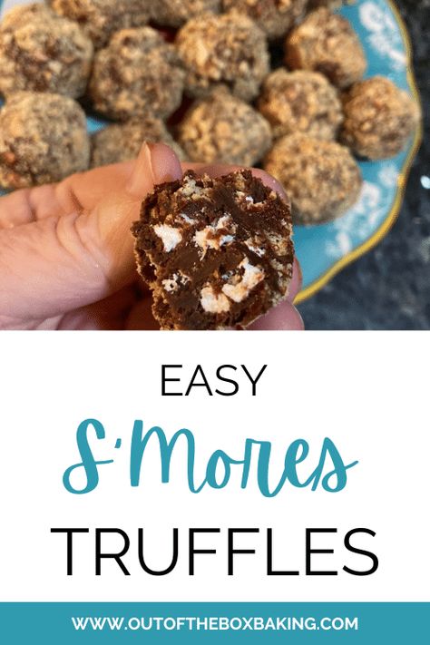 If you love the taste of S'Mores around a campfire but you're feeling fancy, have I got a treat for you! This truffle recipe will give you the flavors you love in tiny bite-sized pieces! Easy Smores, Dark Chocolate Recipes, Easy Truffles, Homemade Fudge Recipes, Candy Truffles, Small Microwave, Homemade Fudge, Oreo Truffles, Truffle Recipe