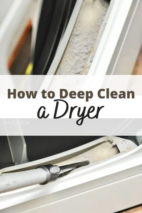 This tutorial for how to deep clean a dryer shows how to get lint out of the lint trap, vent, and hose. Can be used for all kinds of dryers (this one shows a Speed Queen). How To Clean Lint Trap In Dryer, Clean Dryer Lint Trap, Clean A Dryer, House Vents, Dryer Lint Trap, Free Printable Cleaning Schedule, Dryer Cleaning, Dryer Vent Hose, Maintenance Routine