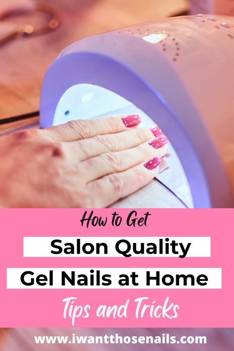 DIY Gel Nails at Home - Tips and Tricks Home Manicure Diy, Gel Nails At Home How To Do, How To Apply Gel Nail Polish At Home, How To Do Gel Nails At Home Step By Step, Gel Nail Designs At Home, At Home Gel Nails Designs, Diy Gel Nail Designs, How To Do Gel Nails, Diy Gel Nails At Home