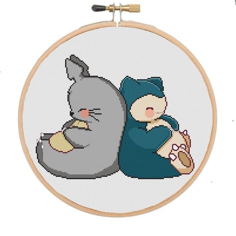 Forest Spirit Cross Stitch Pattern Pokemon Snorlax - Etsy Canada Snorlax Cross Stitch Pattern, Vaporeon Cross Stitch, Totoro Cross Stitch, Lucario Cross Stitch, Leafeon Cross Stitch Pattern, Anime Stitch, Derpy Pokemon Cross Stitch, Anime Cross Stitch, Crochet Totoro