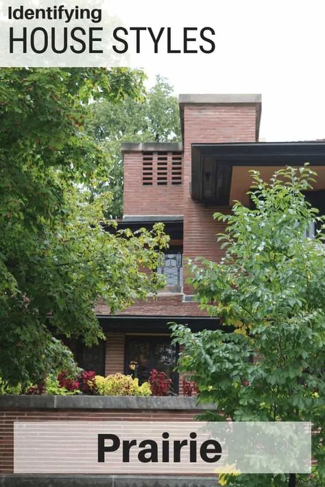 Prairie Style Houses Interior, Prairie Style Homes, Frank Lloyd Wright Robie House, Sage Cottage, Prairie Style Architecture, Robie House, Ranch Furniture, Architecture Styles, Prairie House