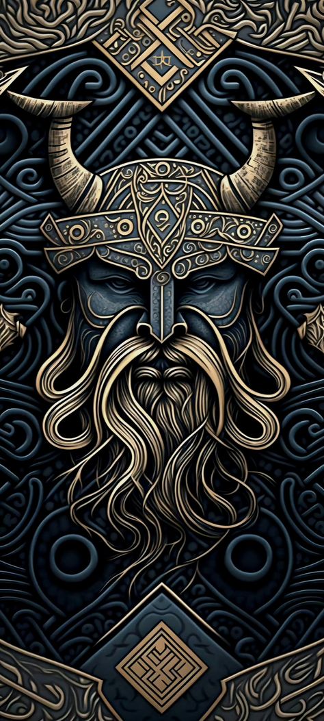 Viking Drawings, Viking Wallpaper, Beauty Iphone Wallpaper, Clock Wallpaper, Norse Pagan, Original Iphone Wallpaper, Abstract Art Wallpaper, Viking Art, Apple Wallpaper Iphone