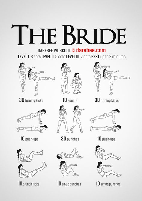 The Bride Workout - Concentration - Full Body DIfficulty 3 - Suitable for Beginners Bride Workout, Exercises For Men, Simple Workout, Superhero Workout, Wedding Workout, Kickboxing Workout, Boxing Gym, Exercise Tips, Body Hacks