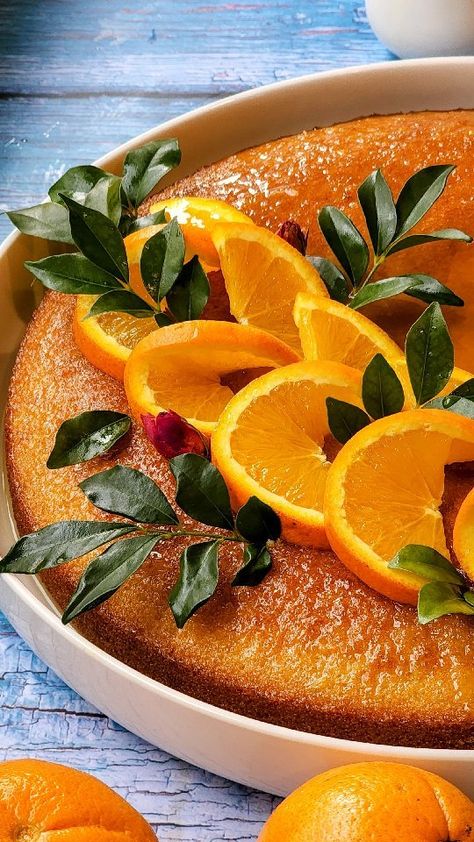 The best Orange Blossom Semolina Cake, Recipe and videos in story highlights and typed below x 🍊🌿 ING For the cake you will need: 2½… | Instagram Semolina Cake Recipe, Lebanese Desserts, Semolina Cake, Orange Cake Recipe, Bakers Gonna Bake, Orange Blossom Water, Fresh Orange, Icing Sugar, Orange Cake