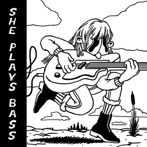 Cover Art, Bass, Guitar, Songs, Black And White, White, Black, Art