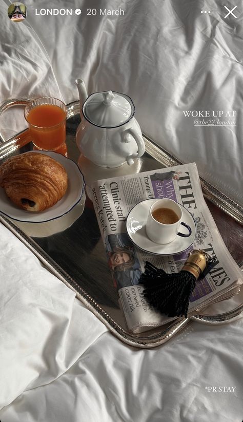 Hotel in London • The 22 London • Content creating • Hotel aesthetic • Breakfast Bed Breakfast Aesthetic, New York Hotel Room Aesthetic, Breakfast Hotel Aesthetic, Hotel Breakfast In Bed, Hotel Content Ideas, Hotel Breakfast Aesthetic, Breakfast In Bed Aesthetic, Airbnb Ugc, Luxury Hotel Aesthetic