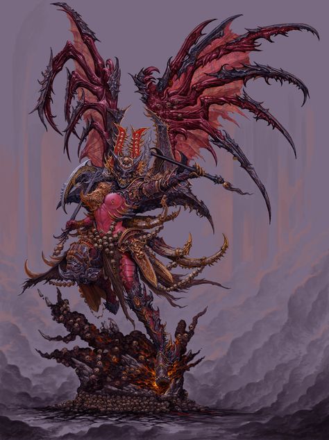 Worldbuilding Ideas, Chaos Art, Warhammer Chaos, Chaos 40k, Chaos Daemons, 40k Chaos, Monster Hunter Art, Warhammer 40k Art, Train Art