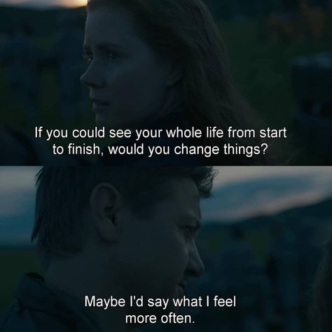 good films make life better 🇬🇪 on Instagram: “Arrival (2016) dir. Denis Villeneuve” Arrival Quotes, Arrival Movie, Big Bang Theory Funny, Growing Up Quotes, Famous Dialogues, Tumbler Quotes, Make Life Better, Denis Villeneuve, Movies Quotes Scene