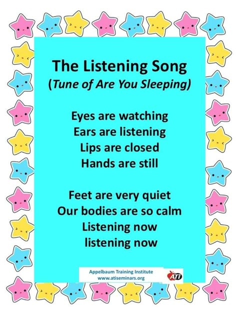 Toddler Songs With Actions, Morning Meeting Songs, Goodbye Songs, Preschool Action Songs, Transition Songs For Preschool, Song In English, Storytime Songs, Listening Song, Preschool Transitions