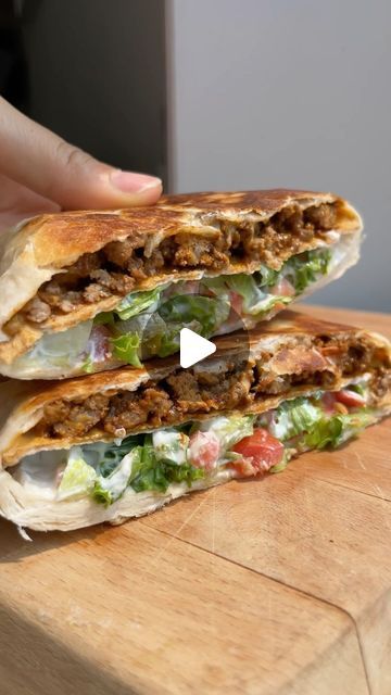 The Spruce Eats on Instagram: "Make your own Crunchwrap Supreme at home! (Recipe at the link in bio)" Cheese Tortillas, Sandwich Hacks, Crunchwrap Recipe, Fajita Mix, Crunchwrap Supreme, Cheese Slice, Beef Wraps, Taco Mix, Bon Appetite Recipes