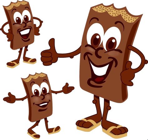 Chocolate Vector, Cartoon Chocolate, Cartoon Candy, Chocolate Design, Vector Cartoon, Vector Free Download, Free Vectors, Funny Cartoon, Design Vector