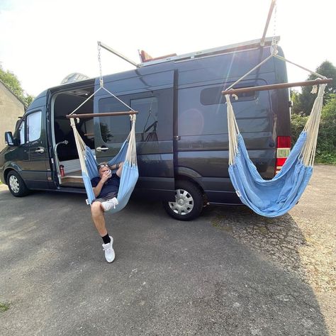 🎄MEET🎄Holly 🚐 our newest family style Sprinter Van Conversion! She can travel and sleep up to 5 if required, with special thanks to… | Instagram Van Sleeping Ideas, Van Life Exterior Paint, Van Conversion Exterior, Campervan Hammock, Van Life Exterior, Campervan Exterior, Transit Connect Camper, Defender Camper, Apply For A Job