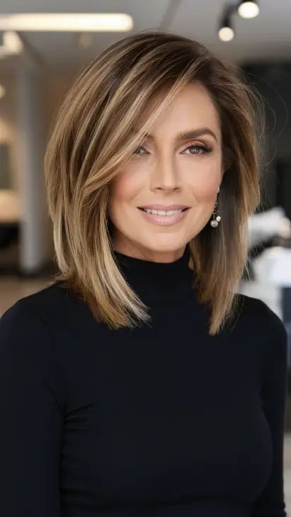 18 Classic Lob Haircut Ideas for 2025 – Soft Layers, Bangs, and Wavy Hairstyles Mob Wife Haircut, Voluminous Bob Haircut, Blonde Balayage With Layers, Lob Haircut Blonde, Lauren Alaina Hair, Long Layered Lob, Layered Lob Hairstyles, Blonde Lob With Bangs, Layered Short Haircut