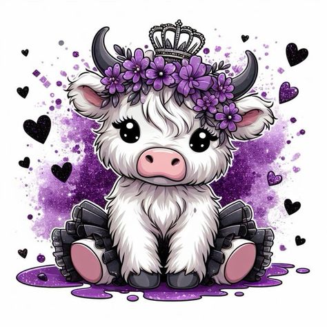 Hilander Cows, Xbox Pictures, Calenders Ideas, Cow Cartoon Images, Halloween Digital Art, Baby Highland Cow, Cow Pictures, Car Freshies