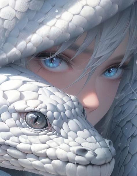 Anime Snake, Snake Goddess, Snake Dragon, Snake Girl, Dragon Princess, Snake Art, Beautiful Art Pictures, Mythical Creatures Art, Gothic Girls