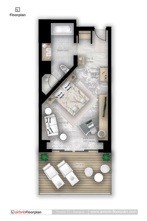 Resort Room Plan, Airbnb Plans, Hotel Suite Plan, Island Style Bedroom, Hotel Suite Floor Plan, Hotel Room Layout, Hotel Room Plan, Hotel Room Design Plan, Resort Design Plan