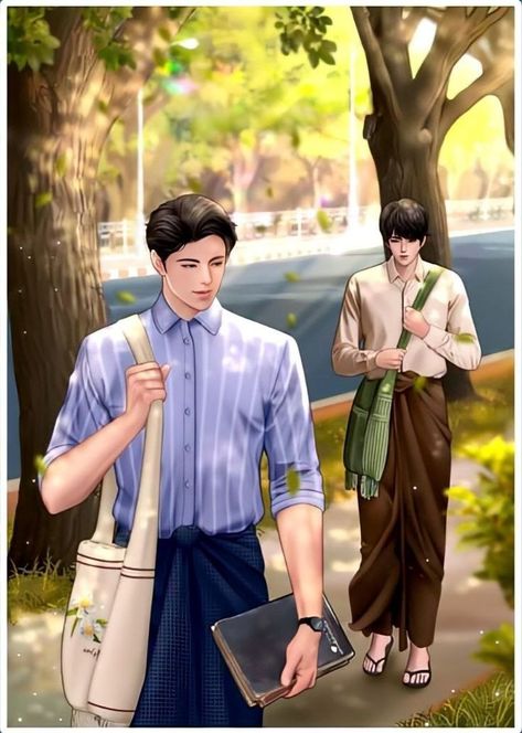 Fic Myanmar, Boyfriend Hair, Just Friends Quotes, Big Dragon, Romance Anime, Friend Cartoon, Anime Muslim, Creative Profile Picture, Book People