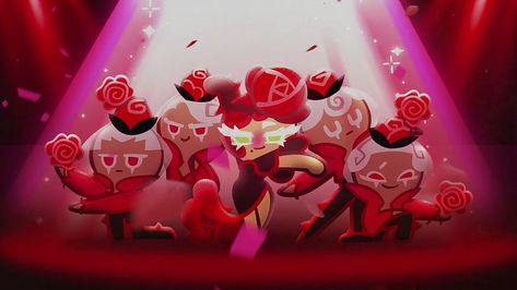 Rose Cookie Run, Cookie Run Fanart, Color Theory Art, Rose Cookies, Game Fanart, Cookie Run, Cute Characters, Color Theory, Art Classes