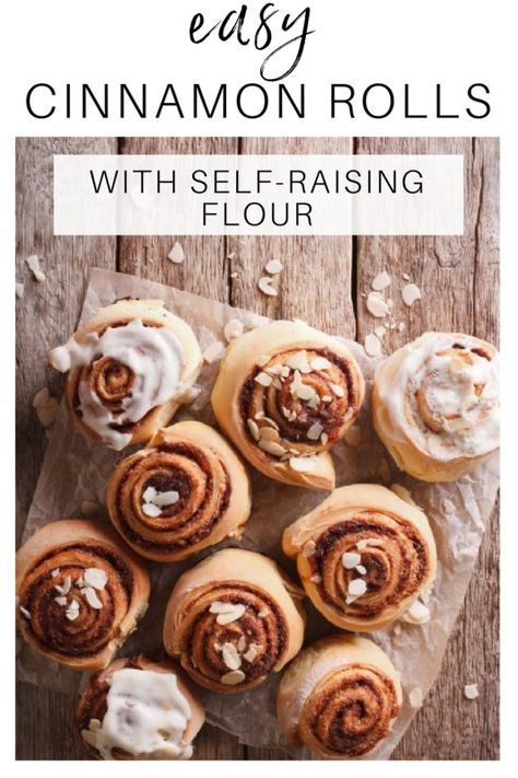 How To Make Easy Cinnamon Rolls With Self-Raising Flour | HuffPost Australia Gluten Free Self Raising Flour Recipes, Vegan Self Rising Flour Recipes, Gluten Free Self Rising Flour Recipes, Homemade Cinnamon Rolls Easy, Make Cinnamon Rolls, Easy Cinnamon Rolls, Bookshelf Diy, Yeast Free Breads, Diy Cinnamon