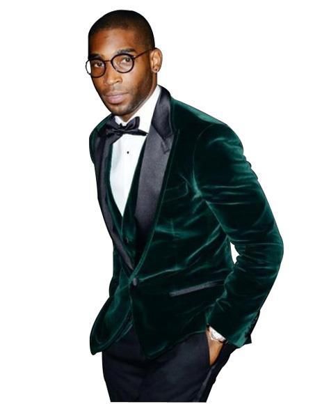 Olive Velvet Tuxedo velour Men's blazer Jacket Wedding Blazers, Chiffon Pants, Velvet Suit, Prom Suits, Green Blazer, Tuxedo For Men, Tuxedo Jacket, Formal Suits, Tuxedos