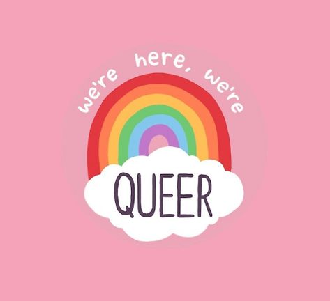 Cute Queer Art, Lgbtq Art Illustrations, Queer Art Illustration, Lgbtq Illustration, Queer Illustration, Queer Design, Queer Aesthetic, Trans Nonbinary, Queer Rainbow